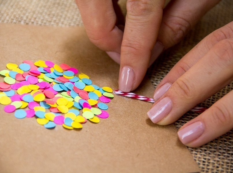 Яркая открытка, и всего за 5 минут.