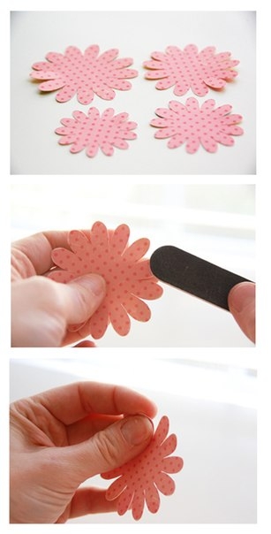 Креативный цветочек для открытки ручной работы