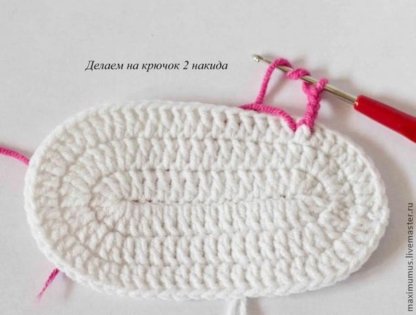 Вяжем крючком детские сандалики