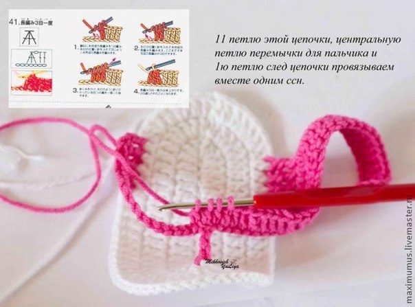 Вяжем крючком детские сандалики