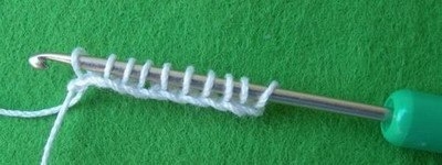 Тунисское вязание с бисером