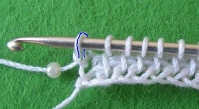 Тунисское вязание с бисером