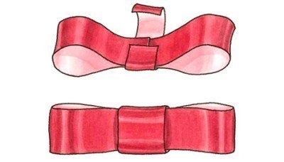 Схемы для завязывания подарочных бантов Схемы для завязывания подарочных бантов