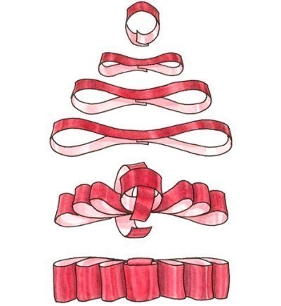 Схемы для завязывания подарочных бантов Схемы для завязывания подарочных бантов