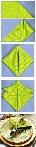 Салфетки для праздничного стола: 10 вариантов