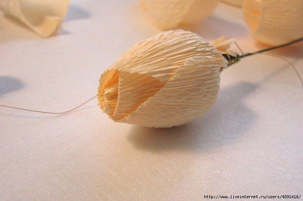 Английская роза из бумаги и конфет