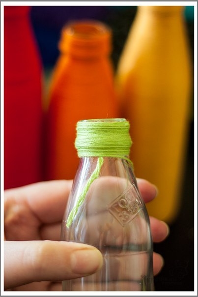 Вазочки из бутылок