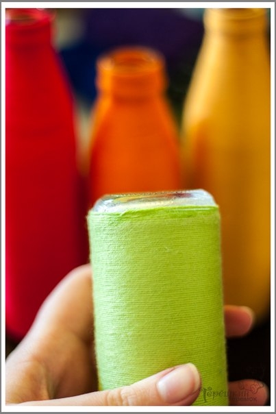 Вазочки из бутылок