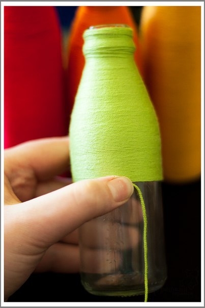 Вазочки из бутылок