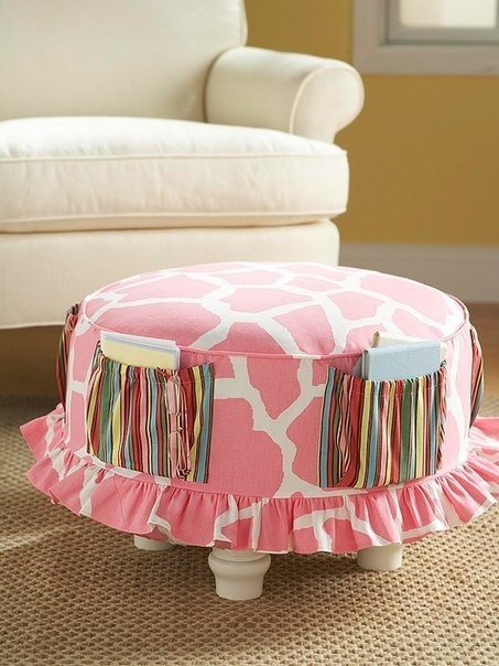 Пуфики и журнальные столики из резиновых шин