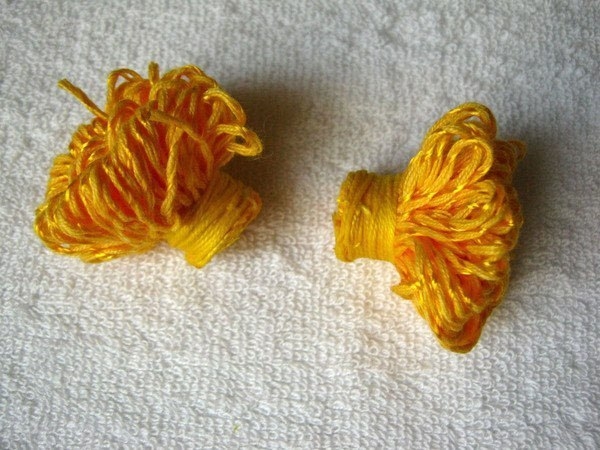 Одуванчик из ниток. Мастер-класс