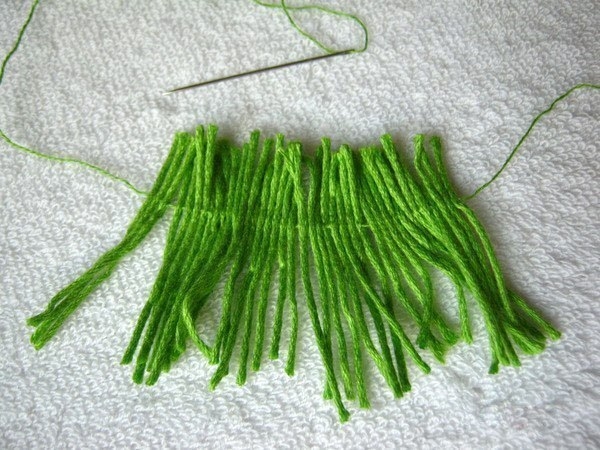 Одуванчик из ниток. Мастер-класс