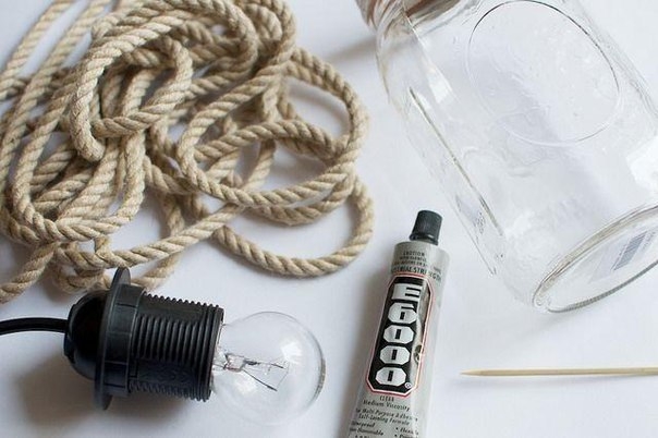 Простая лампа из подручных средств Простая лампа из подручных средств