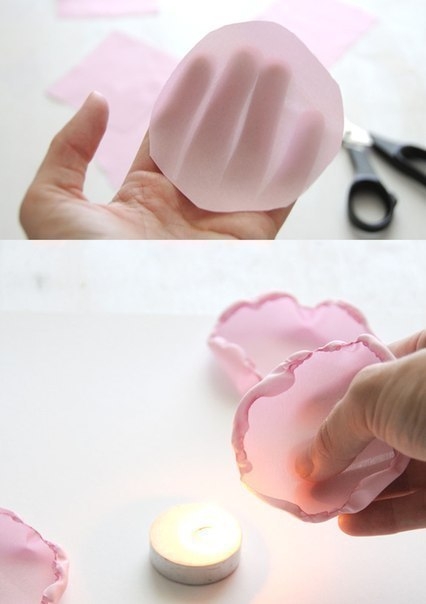 Пионы из шифона