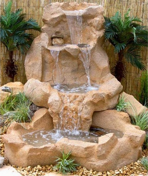 Идеи для садовых водопадов