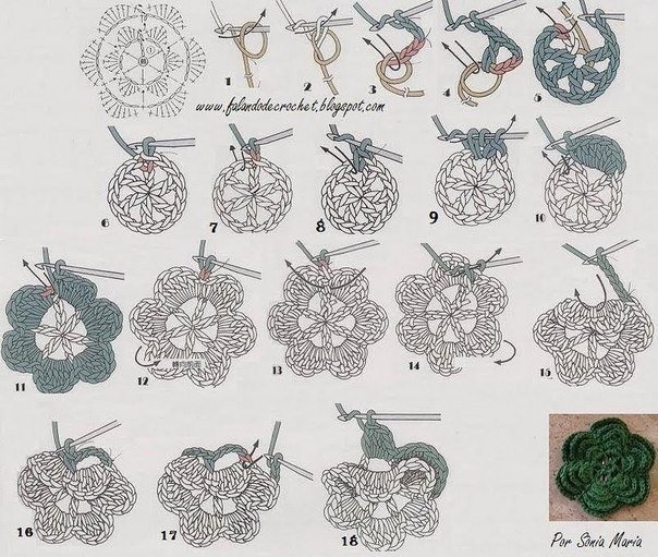 Мотив Розочка в квадрате