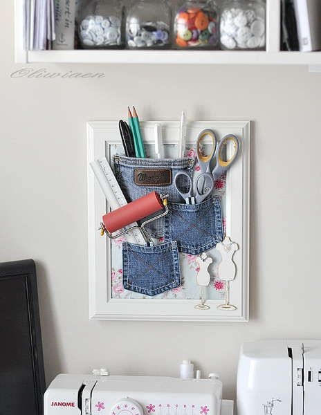 Органайзер из старых джинсов Органайзер из старых джинсов