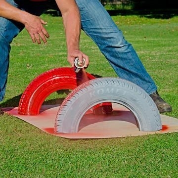 Делаем качели из старой покрышки Делаем качели из старой покрышки