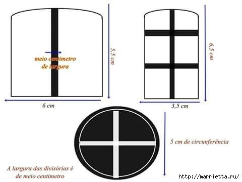 Декоративный домик из картона. Шаблон.