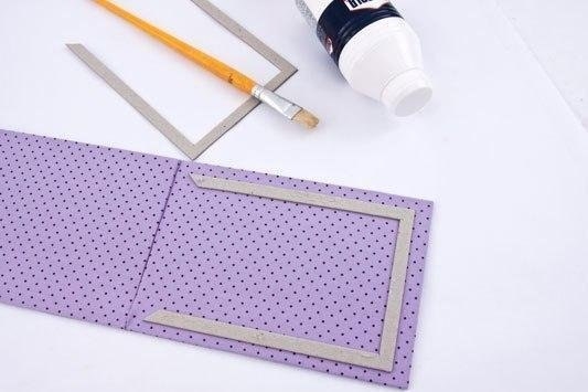 Рамочка для фото из картона.