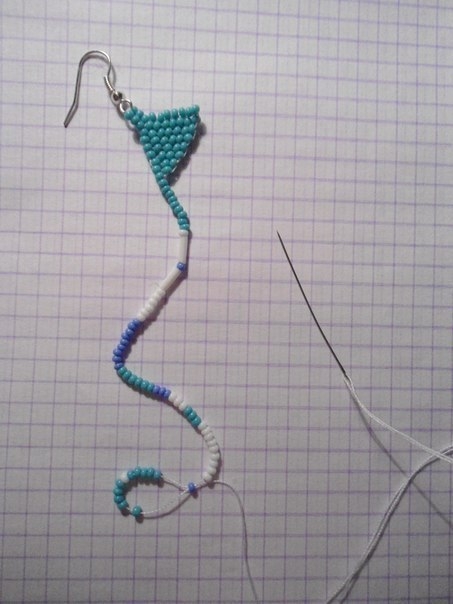 Серьги с бахромой