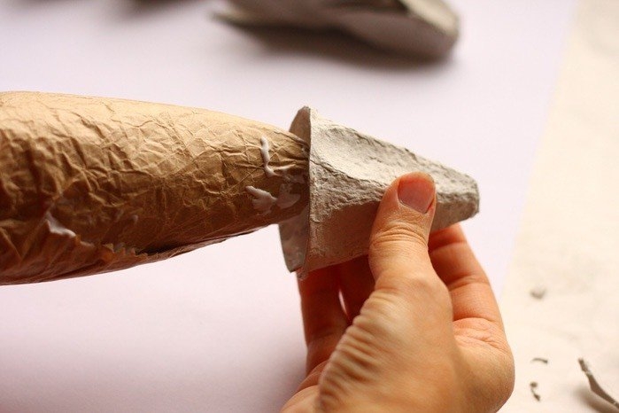 Ёжик из яичных лотков Ёжик из яичных лотков