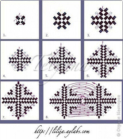 Звёздочки из бисера