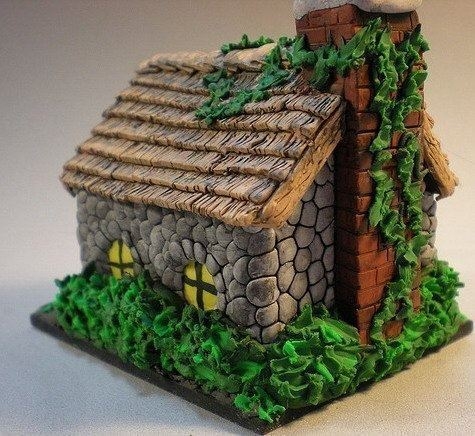 Сказочные домики из полимерной глины.