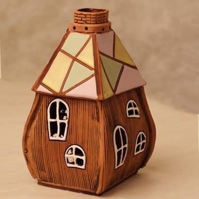 Сказочные домики из полимерной глины.