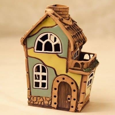 Сказочные домики из полимерной глины.