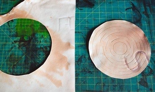 Кашпо для цветов из кожи