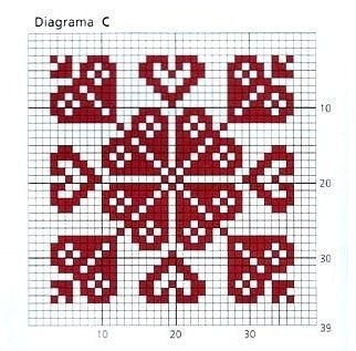 Плед, жаккардовое вязание