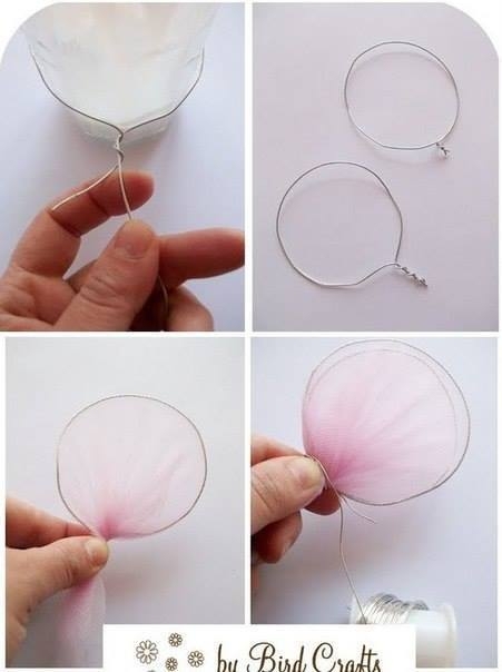 Бабочки из капрона.