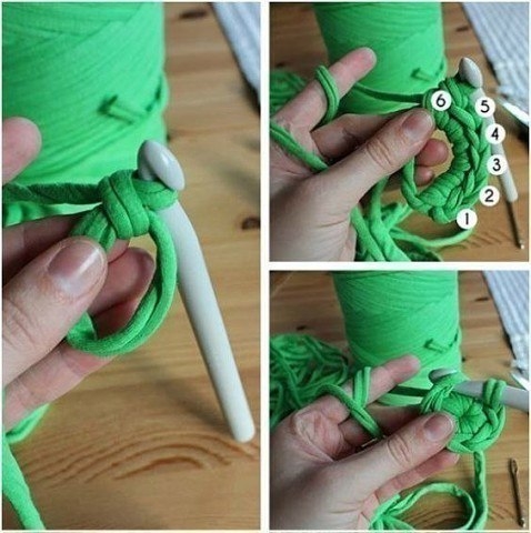 Корзина из трикотажной ткани Корзина из трикотажной ткани