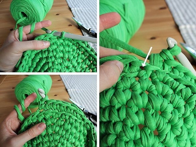 Корзина из трикотажной ткани Корзина из трикотажной ткани