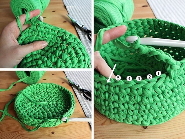 Корзина из трикотажной ткани Корзина из трикотажной ткани