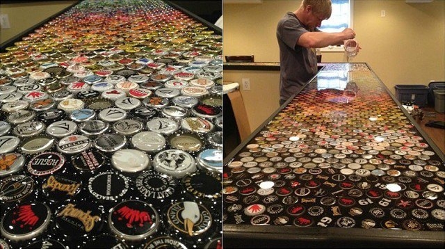 Парень 5 лет собирал пивные крышки, чтобы осуществить очень крутую идею.