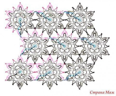 Туника крючком из мотивов.