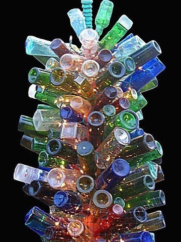 Поделки из стеклянных бутылок Поделки из стеклянных бутылок