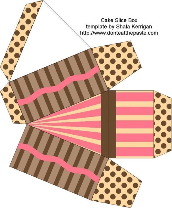 Шаблоны подарочных коробочек Шаблоны подарочных коробочек