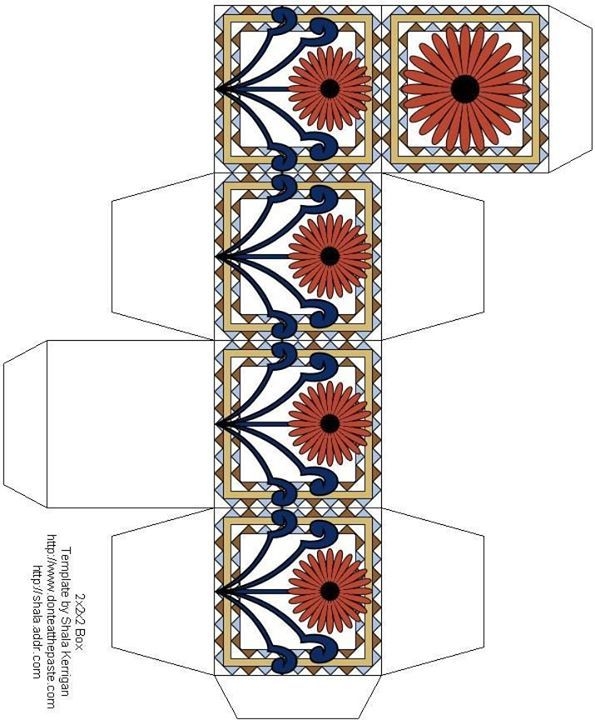 Шаблоны подарочных коробочек Шаблоны подарочных коробочек