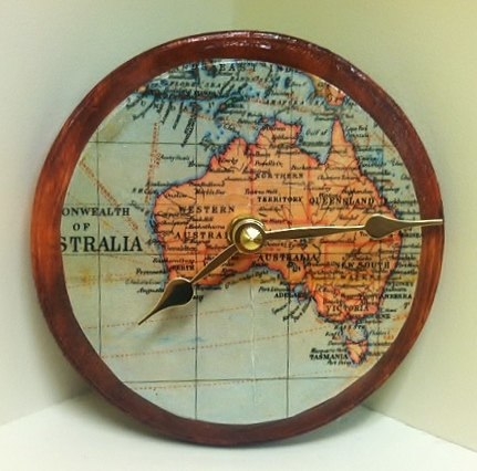 Географический декупаж. Очень круто смотрится!