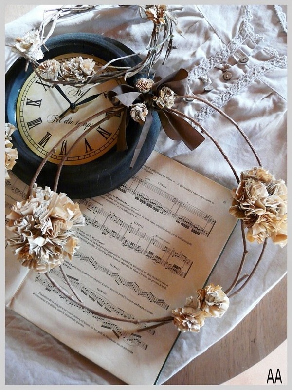 Декоры с помощью газет