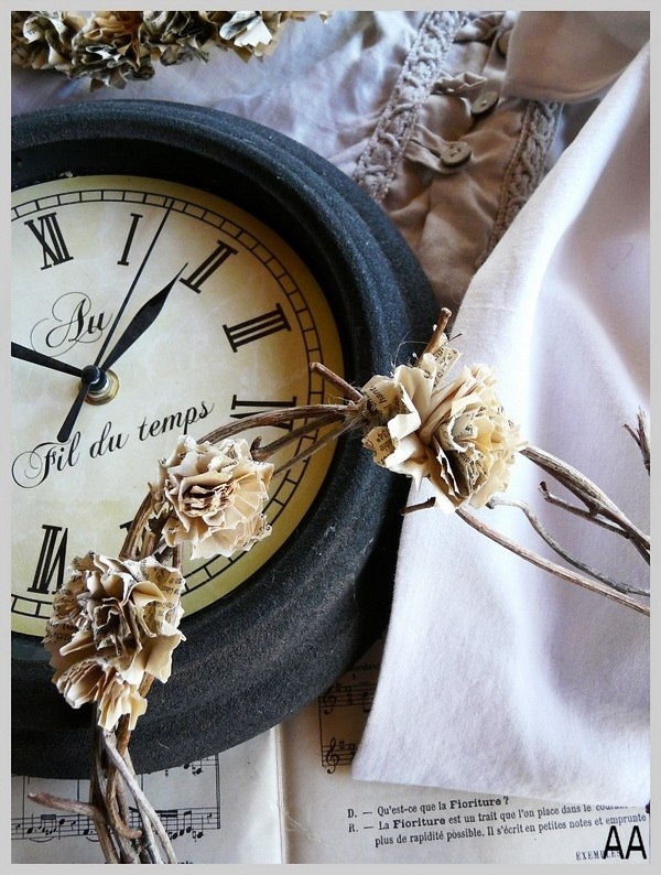 Декоры с помощью газет