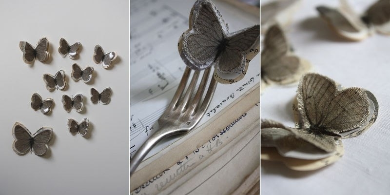 Декоры с помощью газет