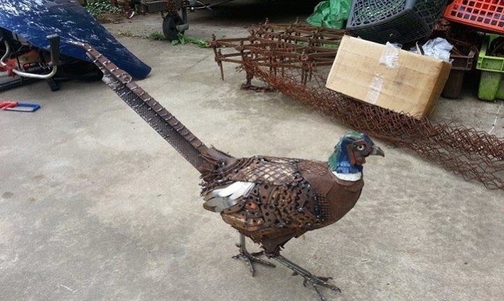 Необычайные создания, выполненные из металлолома