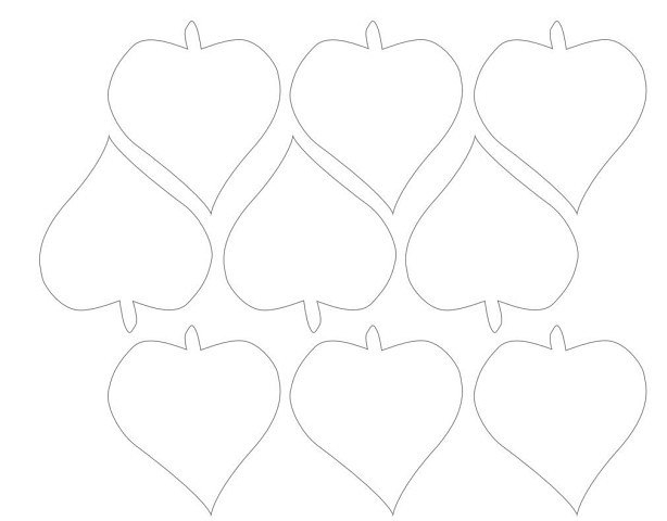 Осенние листочки из бумаги для декора. Шаблон для распечатки