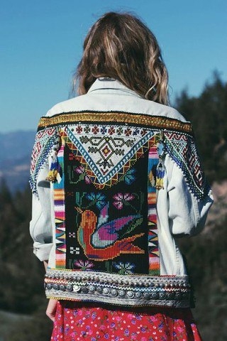 Вышивка на джинсовках Вышивка на джинсовках