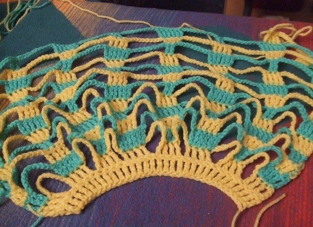 Узор крючком  Польская звезда