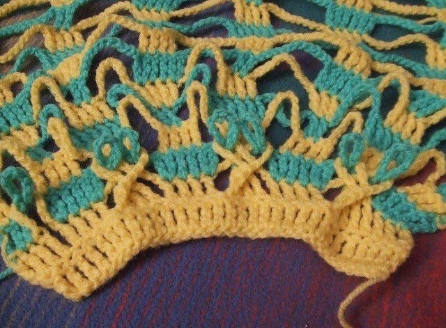 Узор крючком  Польская звезда